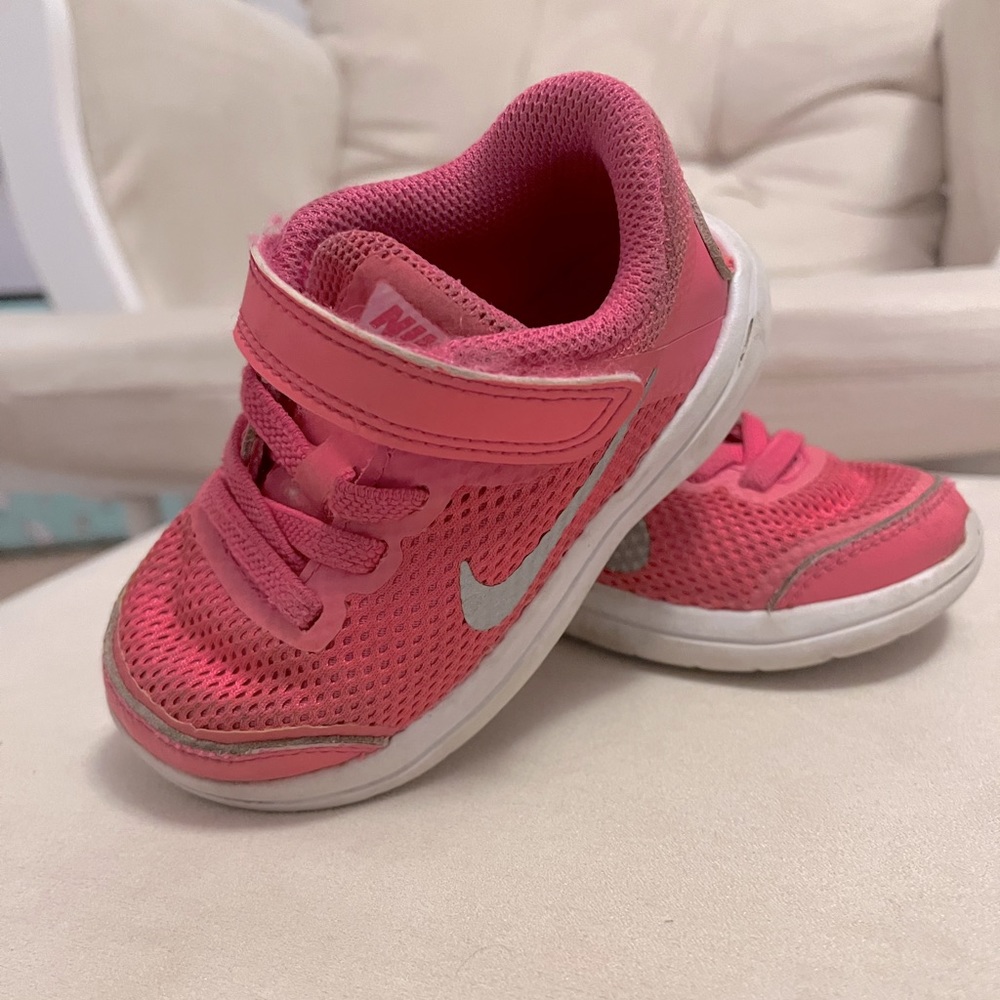 Pink Nike sneakers size 6c